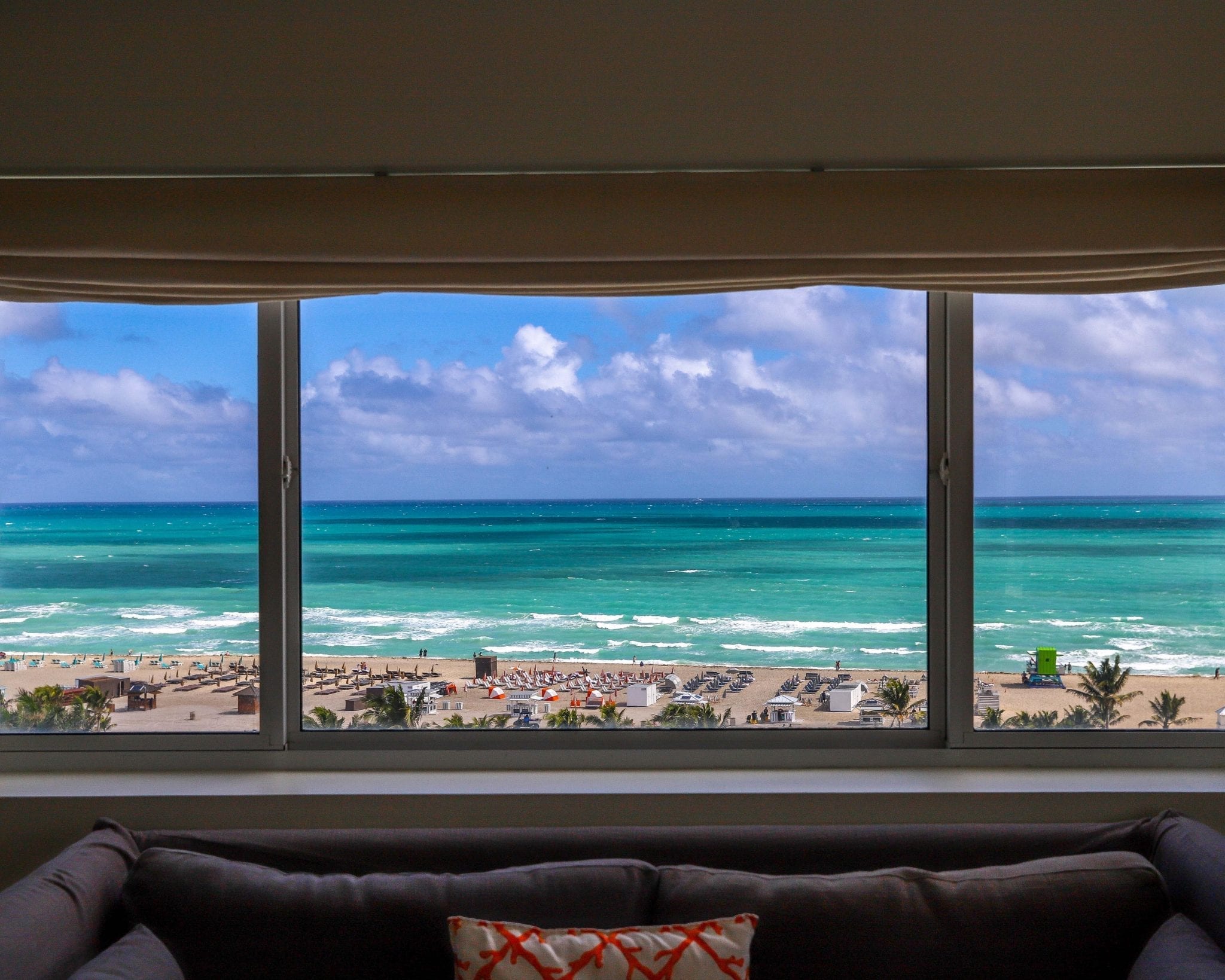 Nautilus by Arlo Deluxe Oceanfront King hotel room window view of ocean