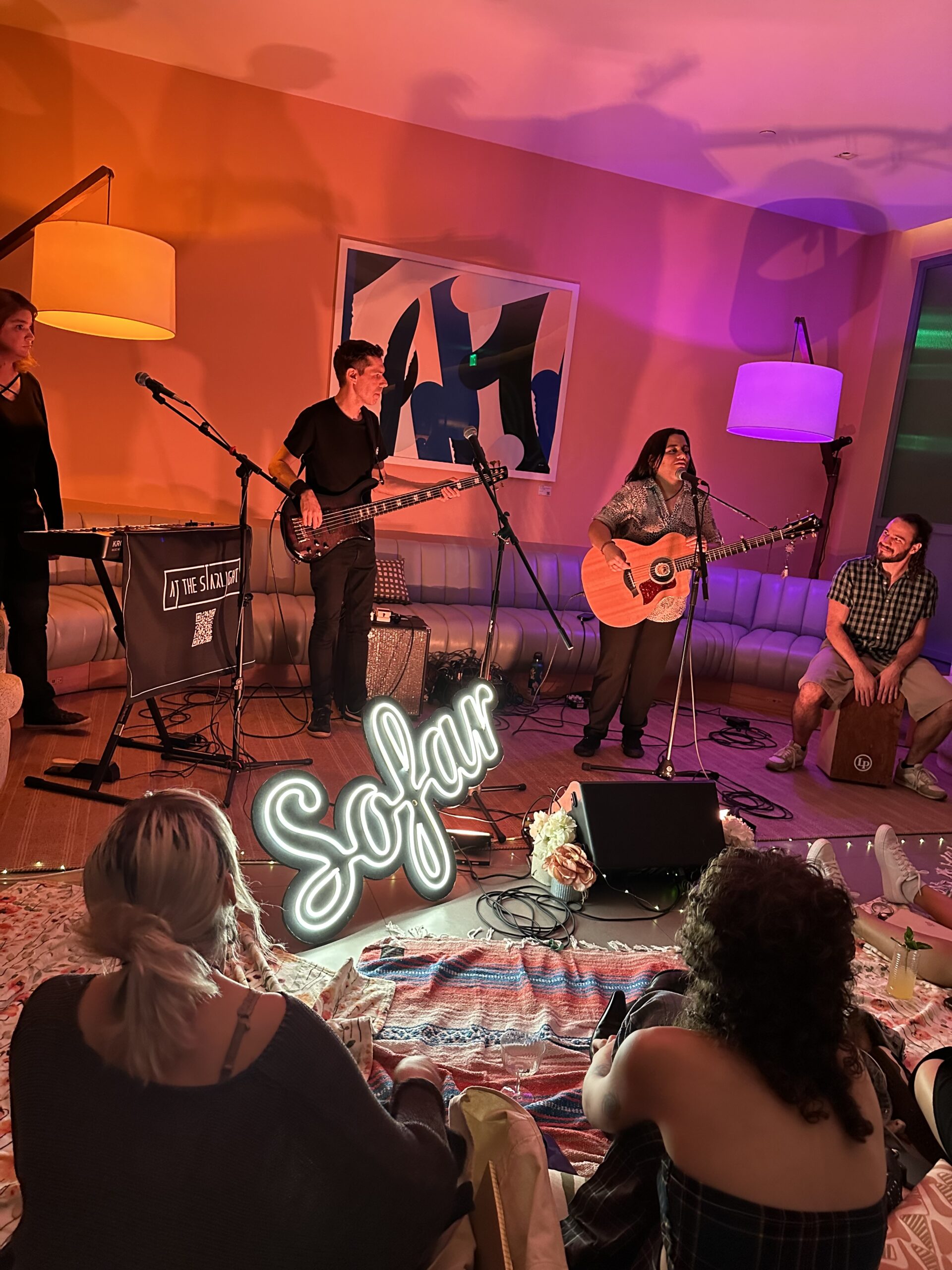 Group playing at Sofar Sounds