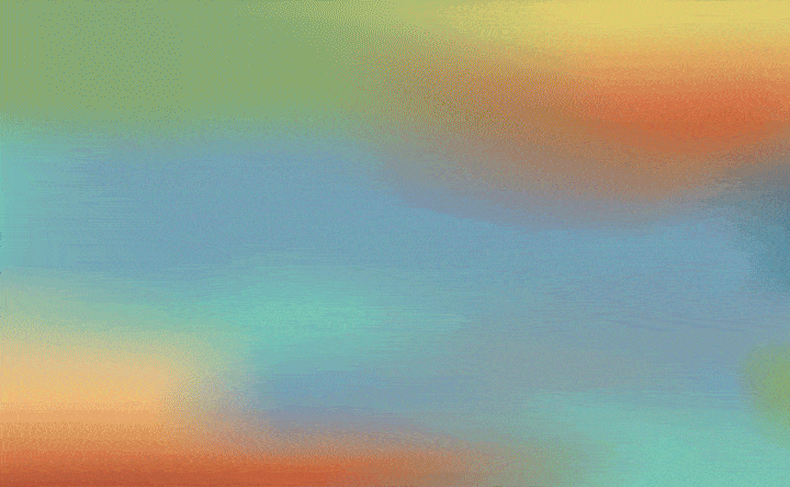 A blurred gradient image featuring shades of green, blue, orange, and yellow blending together seamlessly.