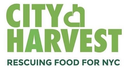 City Harvest logo with the text "CITY HARVEST" in green and "RESCUING FOOD FOR NYC" in blue below.